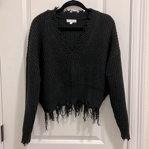 Coco + Jaimeson crop sweater size Large